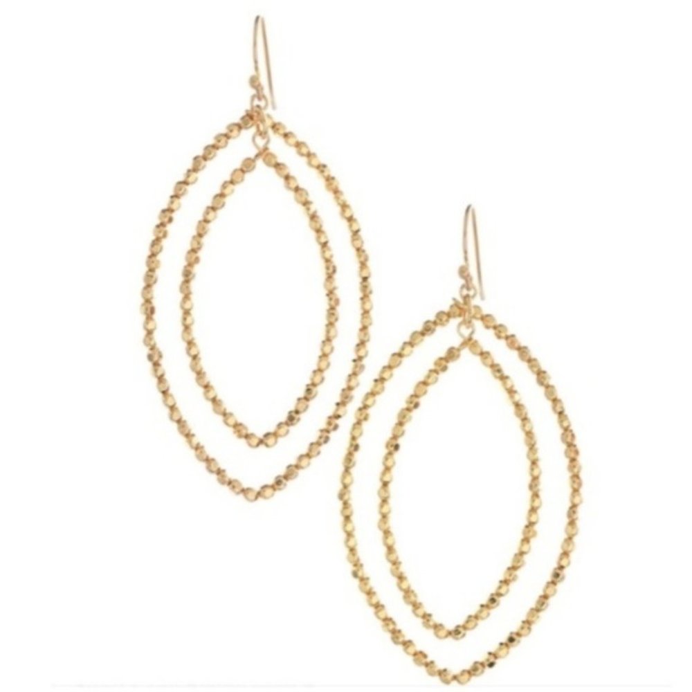 :: Stella & Dot [GOLD] Bardot Earrings - Picture 6 of 7